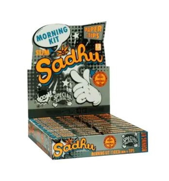Caixa de Seda Sadhu Morning Slim King Size c/  Piteira