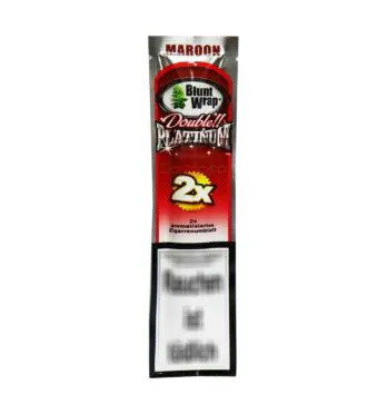 Blunt Wrap Platinum Maroon Cereja