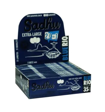 Caixa de Seda Sadhu Blue Rio King Size Extra Large