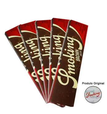 Kit de Seda Smoking Brown Kit com 5 unidades