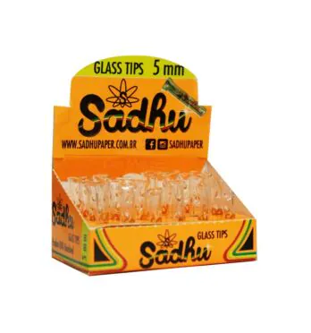 Caixa de Piteira de Vidro Sadhu 5mm