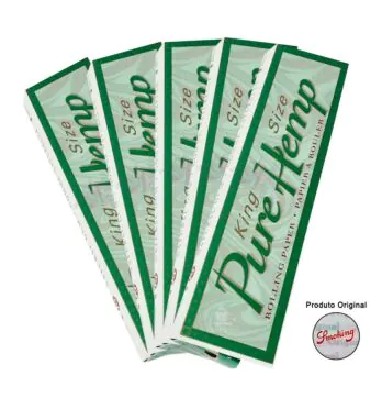 Kit de Seda Smoking Pure Hemp Kit com 5 unidades