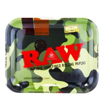 Bandeja Raw Camuflada de frente tabacaria da mata 