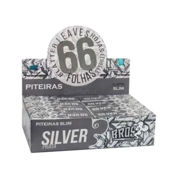 Caixa de Piteira Bros Silver Slim