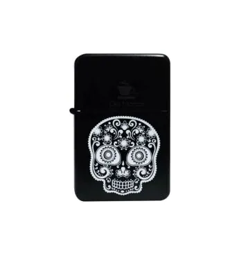 Isqueiro Clássico Mexican Skull White