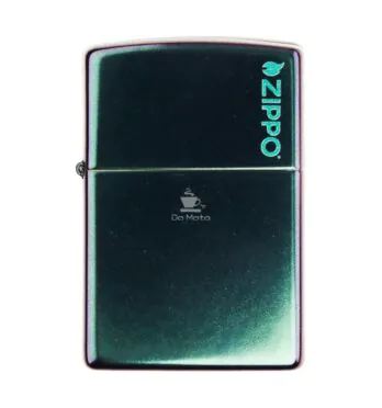 Isqueiro Zippo 49146ZL Verde Gradient de frente tabacaria da mata