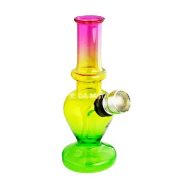 Mini Bong de Vidro Reggae de frente tabacaria da mata