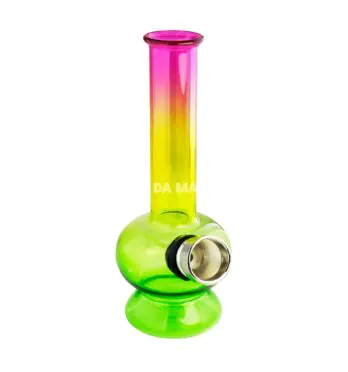 Mini Bong de Vidro Reggae 5 de frente tabacaria da mata