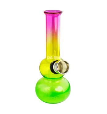 Mini Bong de Vidro Reggae 4 de frente tabacaria da mata