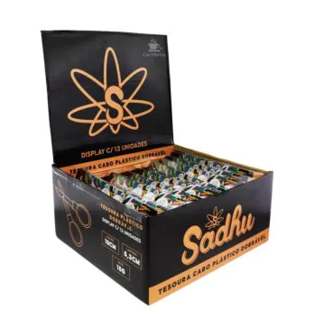Caixa de Tesoura de Plástico Sadhu 12 un de frente