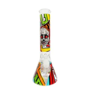 Bong de Vidro Grande Clown Colorful