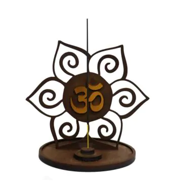 Incensário Wood Burning Flor OM