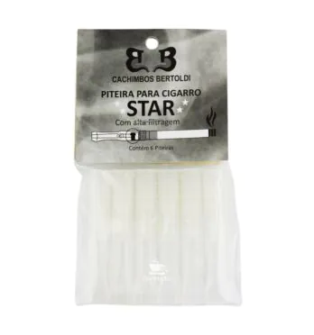 Piteira Star Descartável Bertoldi C/ 6un de frente