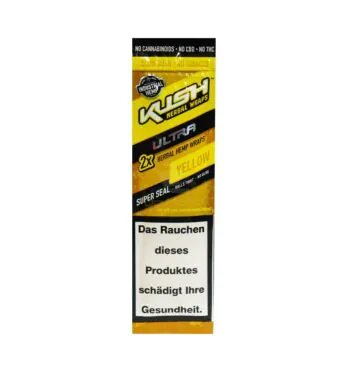 Blunt Kush herbal wraps Ultra Yellow