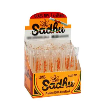 Caixa de Piteira de Vidro longa Sadhu 7mm
