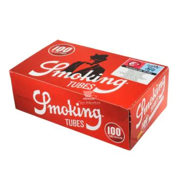 Tubos P/Cigarro C/ Filtro Smoking C/100un de lado tabacaria da mata