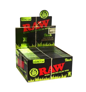 Caixa de Seda Raw Organic Black King Size