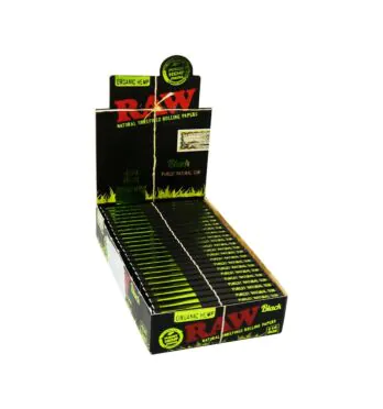 Caixa de Seda Raw Organic Black 1 1/4