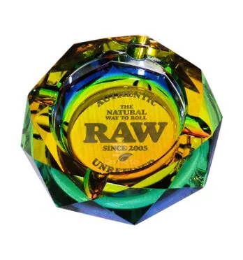 Cinzeiro de Vidro Raw Rainbow