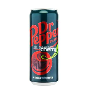 Refrigerante Dr. Pepper Cherry 330ml de frente tabacaria da mata