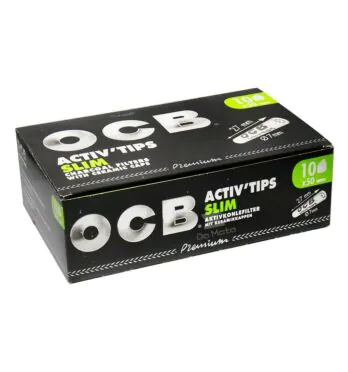 Caixa de Filtro de Carvão Ativado OCB Activ'Tips Slim