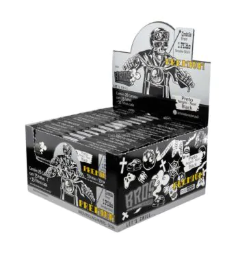 Caixa de Seda Bros Premium Black c/ Piteira e Pilão tabacaria da mata 