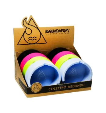 Display de Cinzeiro de Silicone Squadafum Redondo