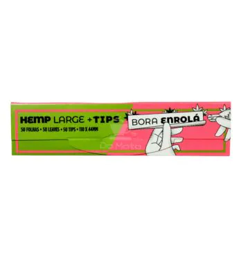 Seda Bora Enrolá Hemp Large c/ Piteira 