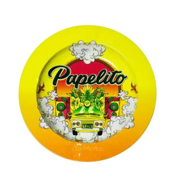 Cinzeiro de Metal Papelito Amarelo