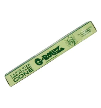 Cone G-Rollz Banksy's Graffiti King Size Green Paper