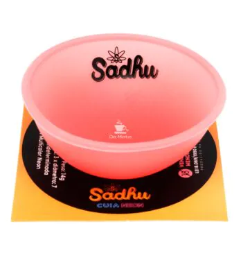 Cuia de Silicone Sadhu Brilhante de frente tabacaria da mata 