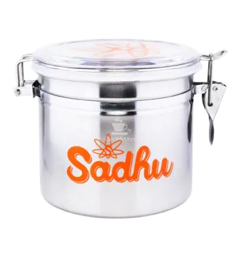 Pote Hermético Sadhu Aço Inoxidável 978ml de frent6e tabacaria da mata 