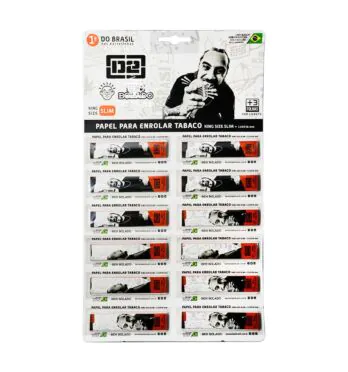 Cartela c/ 12 Sedas Marcelo D2 King Size Slim Bem Bolado