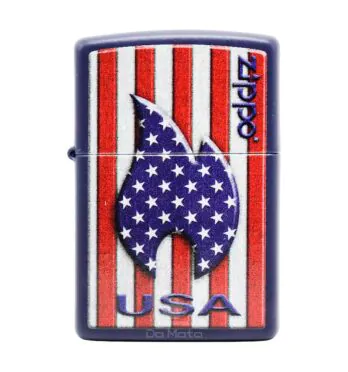Isqueiro Zippo Patriotic Flame Design