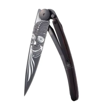 Canivete Deejo 37g Latino Skull All Black