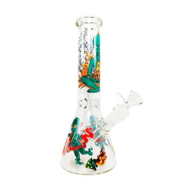 Bong de Vidro Sadhu Coleção Viagem Lunático Apaixonado de lado tabacaria da mata
