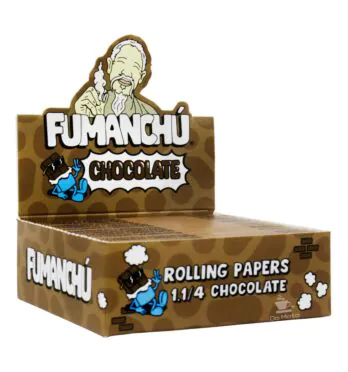 Caixa de Seda Fumanchú 1 1/4 Chocolate