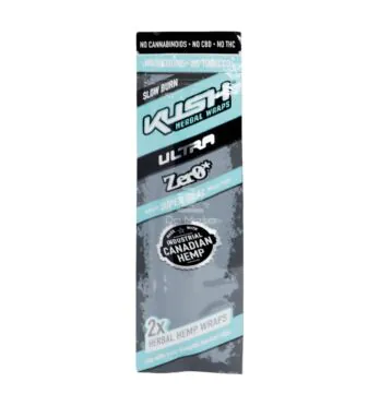 Blunt Kush Ultra Herbal Hemp Wraps Zero de frente tabacaria da mata