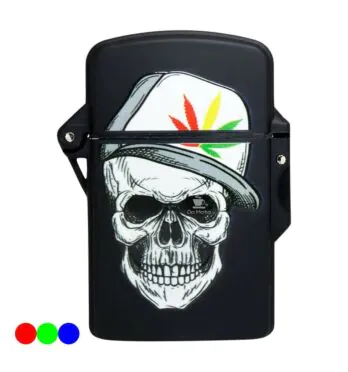 Maçarico Prof Mexican Skulls preto e branco