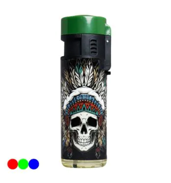 Maçarico Prof Colour Grenade Indian Skull verde