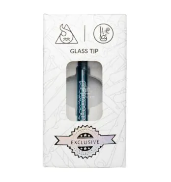 Caixa de Piteira de Vidro Collab Squadafum e Hippiebong 6mm Azul