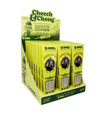 Caixa de Cone G-Rollz King Size Unbleached Bamboo