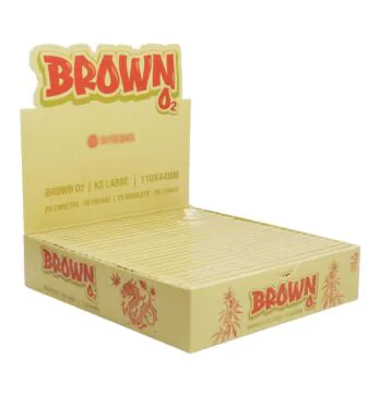 Caixa de Seda O2 Brown Large King Size c/25 un.
