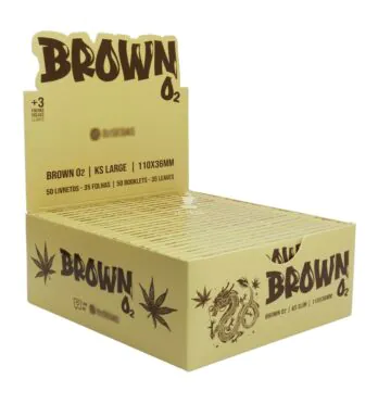 Caixa de Seda O2 Brown Slim King Size