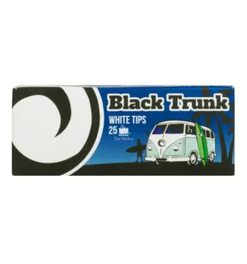 Piteira de Papel Black Trunk White Tips 25mm