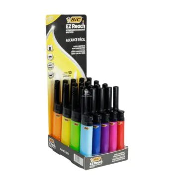 Caixa de Isqueiro Bic EZ Reach com 20 unidades