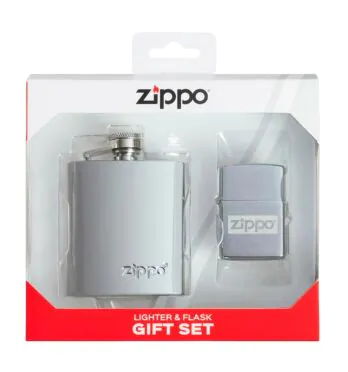 Zippo Flask & Lighter Gift Set - 49358 frente