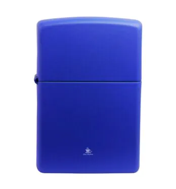 Isqueiro Zippo Regular Matte Blue Royal 229 de frente
