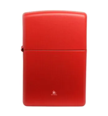 Isqueiro Zippo Regular Matte Red 233 de frente
