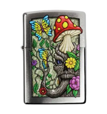 Isqueiro Zippo Freaky Nature Design 48635 de frente